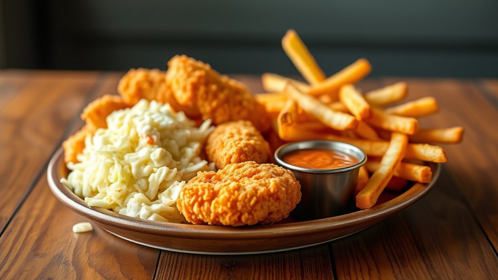 chicken fingers with sides