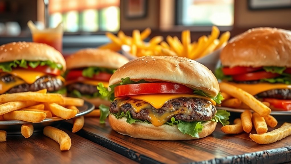 classic sandwiches and burgers