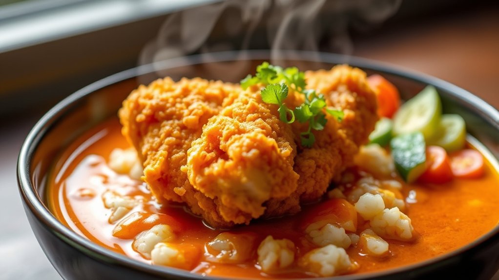 crispy chicken rich curry