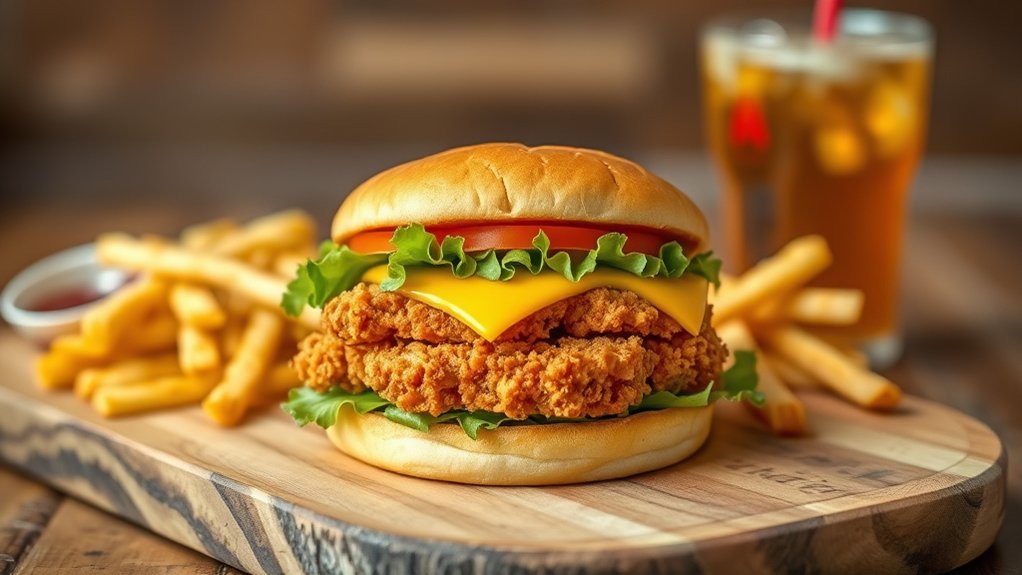 crispy flavorful chicken sandwiches