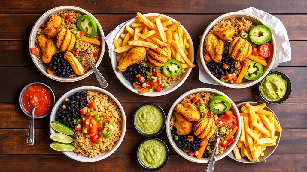 customizable flavorful bowls and sides