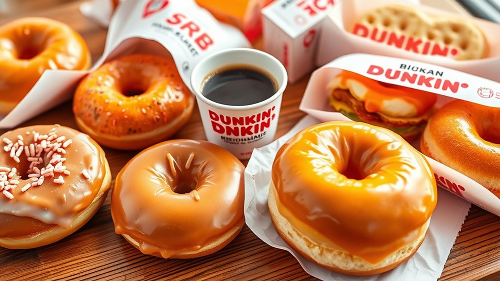 dunkin breakfast and donuts