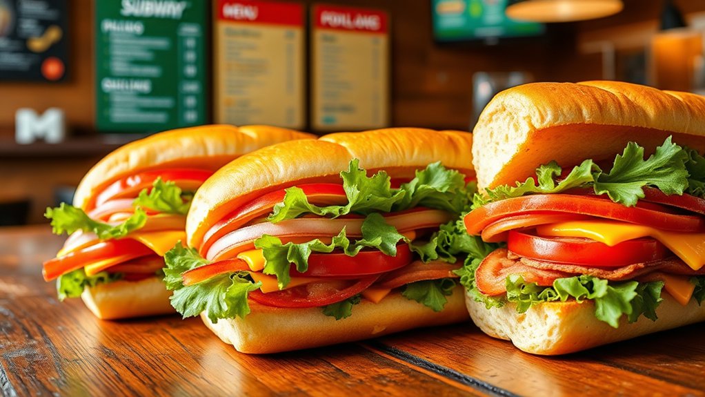 fresh customizable footlong sandwiches