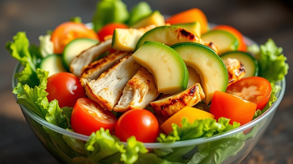 fresh customizable low calorie salads