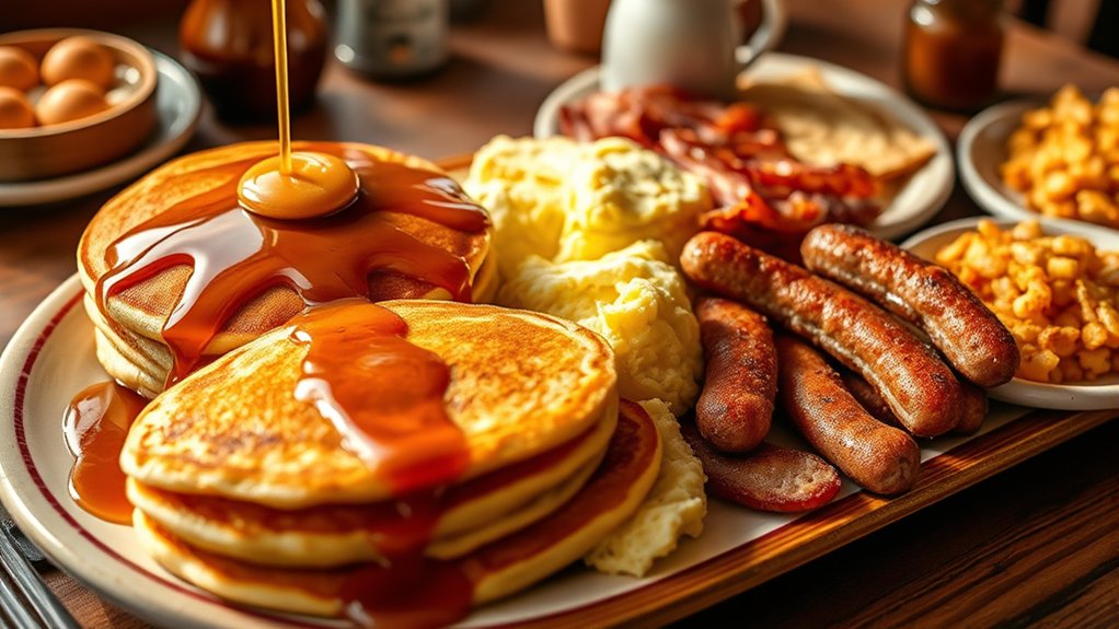 hearty breakfast options available