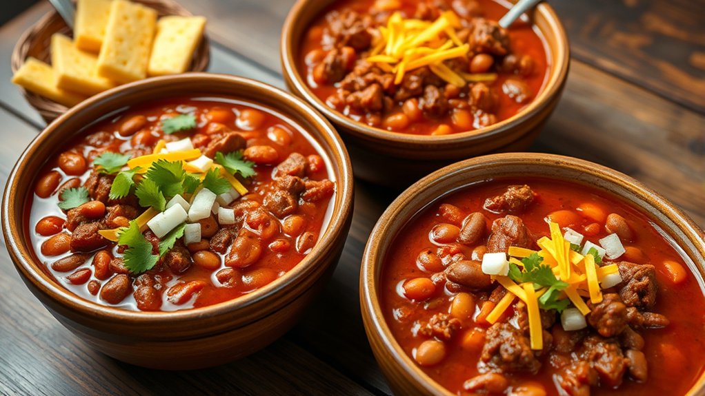 hearty flavorful beef chili