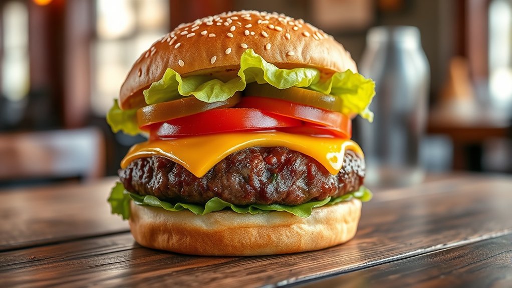 juicy balanced customizable burger