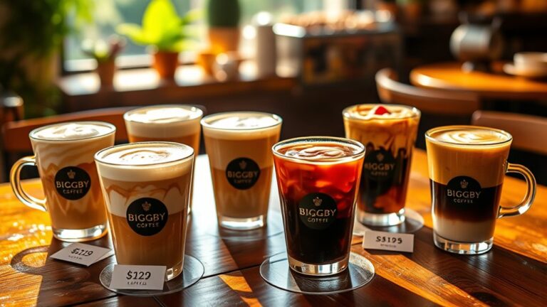 popular biggby coffee items