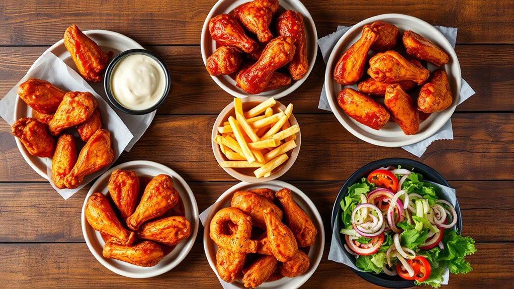 popular buffalo wild wings options