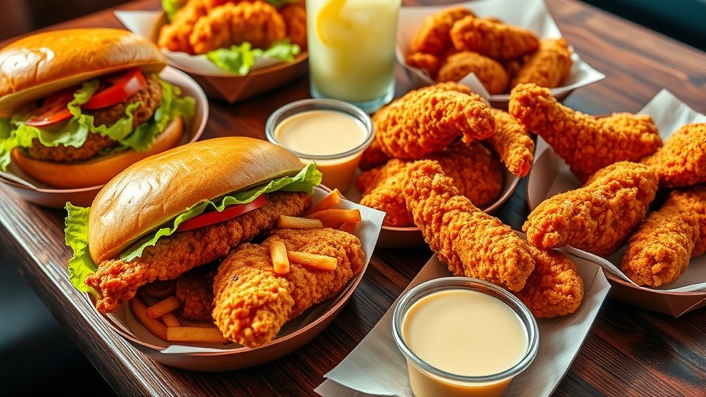 popular crispy chicken options