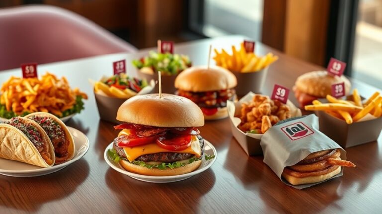popular jack in the box selections