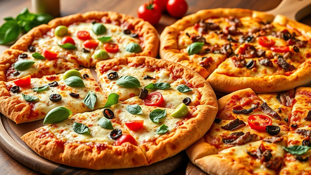 pre designed flavorful pizza options