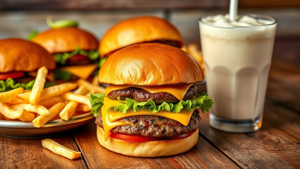 premium sustainably sourced burgers