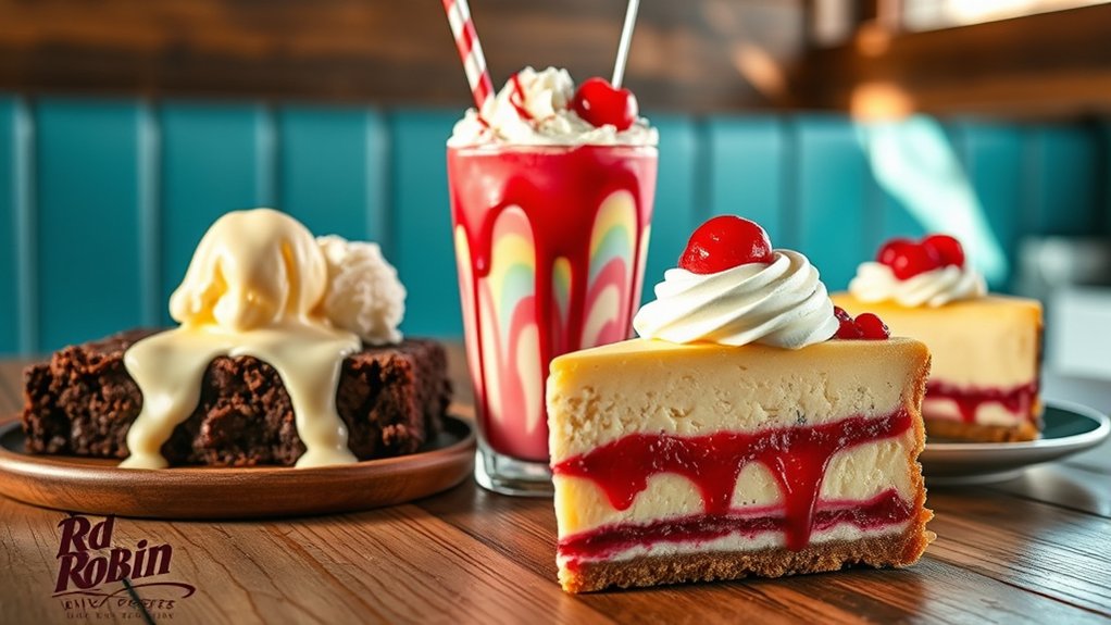 red robin dessert favorites