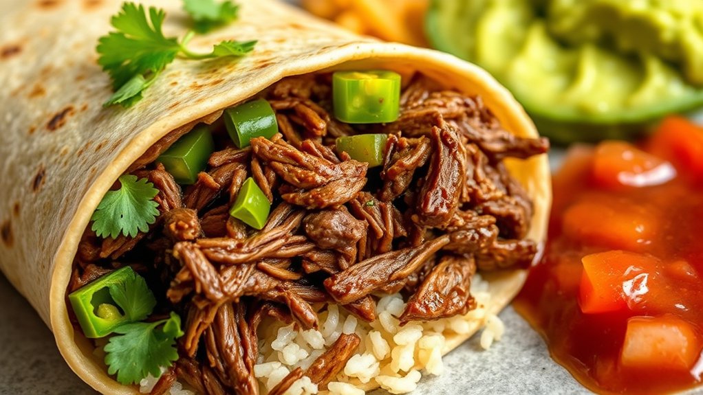 savory authentic shredded beef