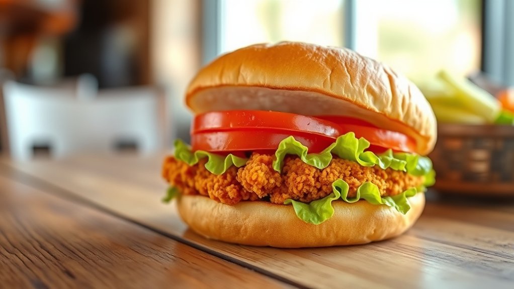 spicy crispy customizable sandwich