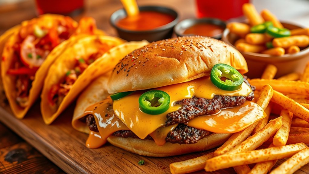 spicy menu favorites selection