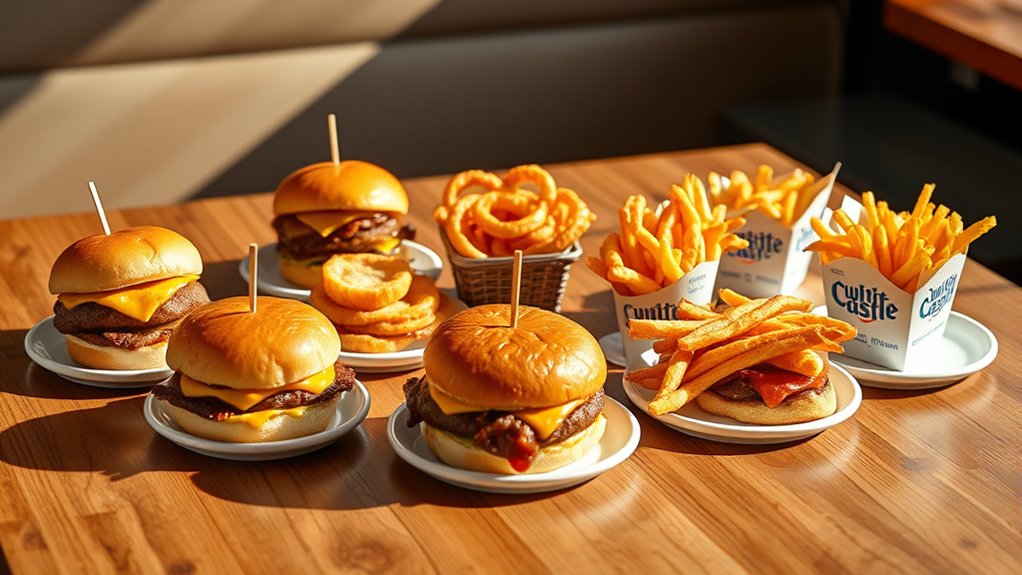 top white castle menu items