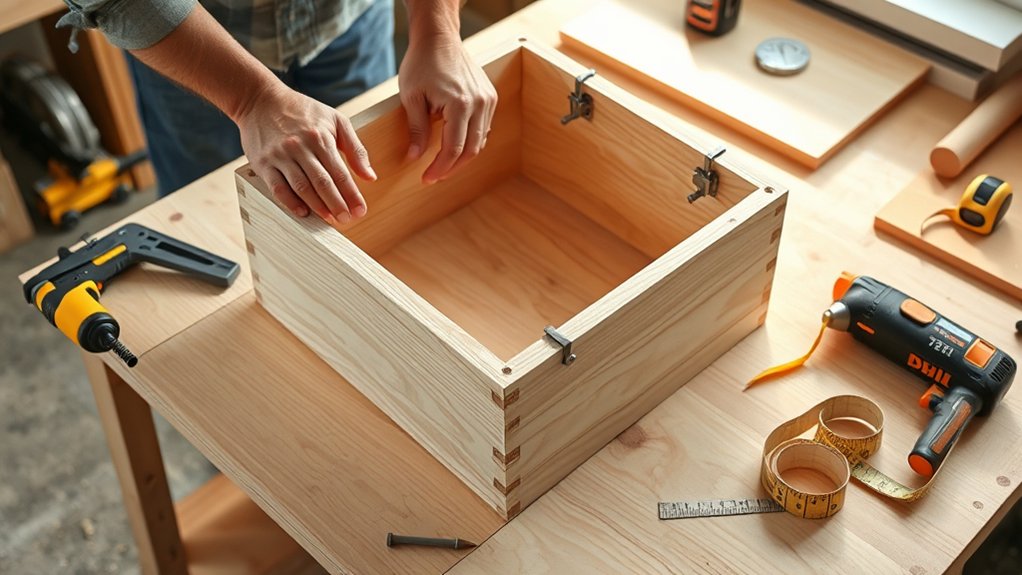 assemble cabinet boxes accurately