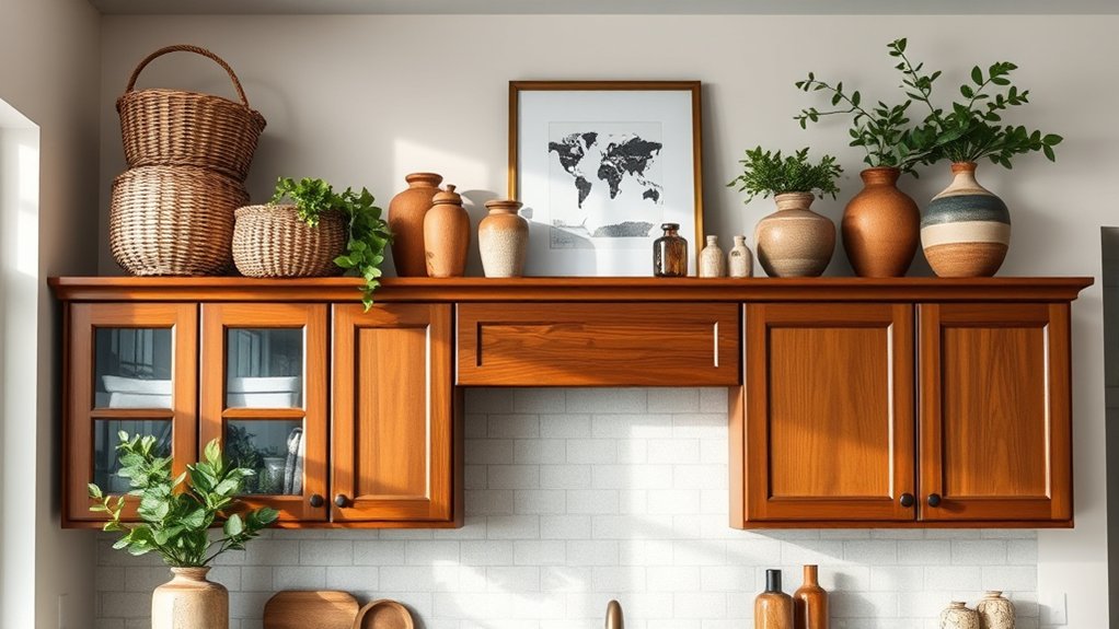 balanced layered decorative grouping