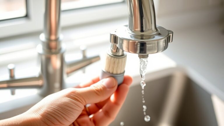 clean faucet head easily