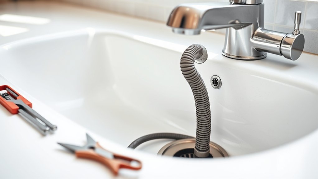 cleaning kitchen sink drains