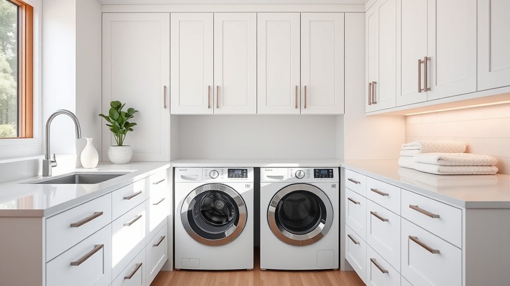 concealing laundry appliances stylishly