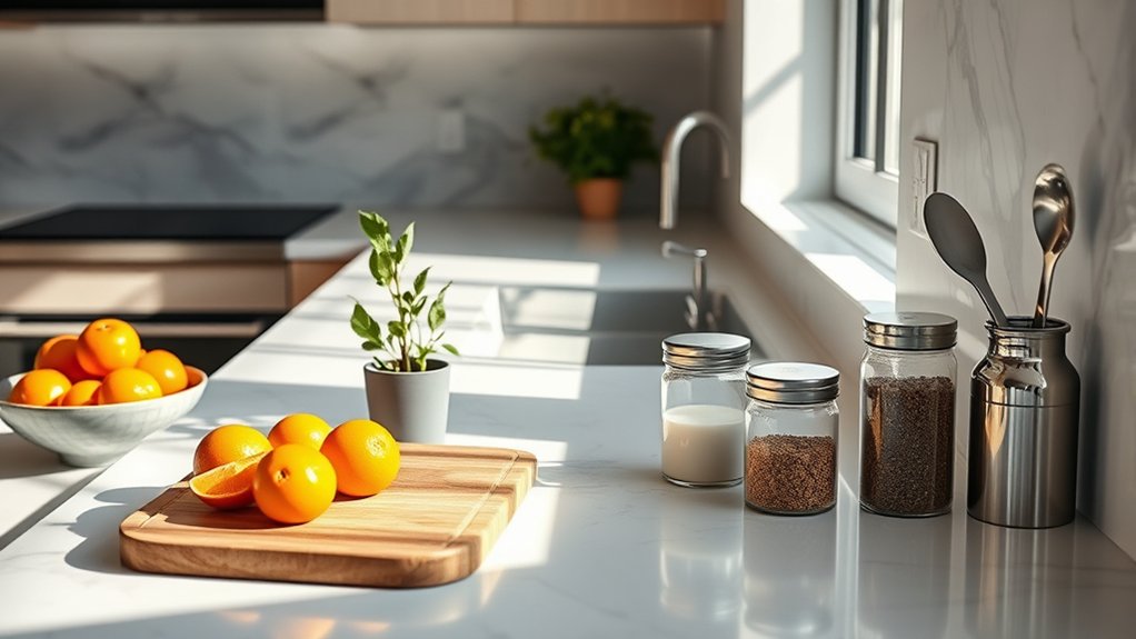 decorate kitchen counters stylishly