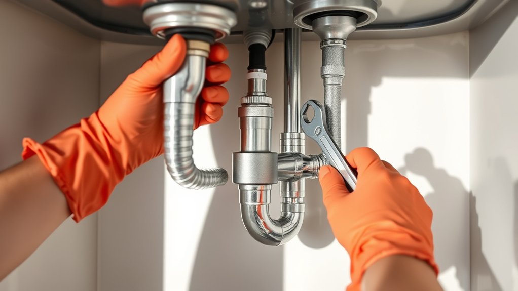 disconnect plumbing and faucet