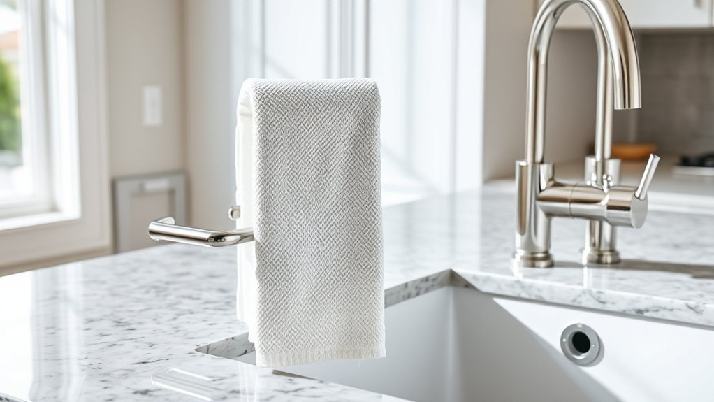 easy access towel storage