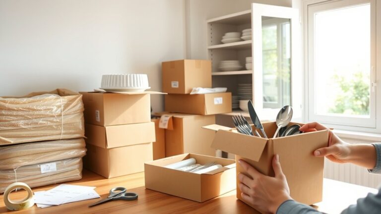 efficient kitchen packing tips