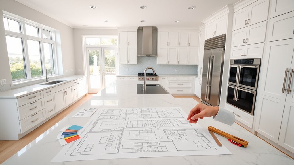 efficient kitchen workspace layout