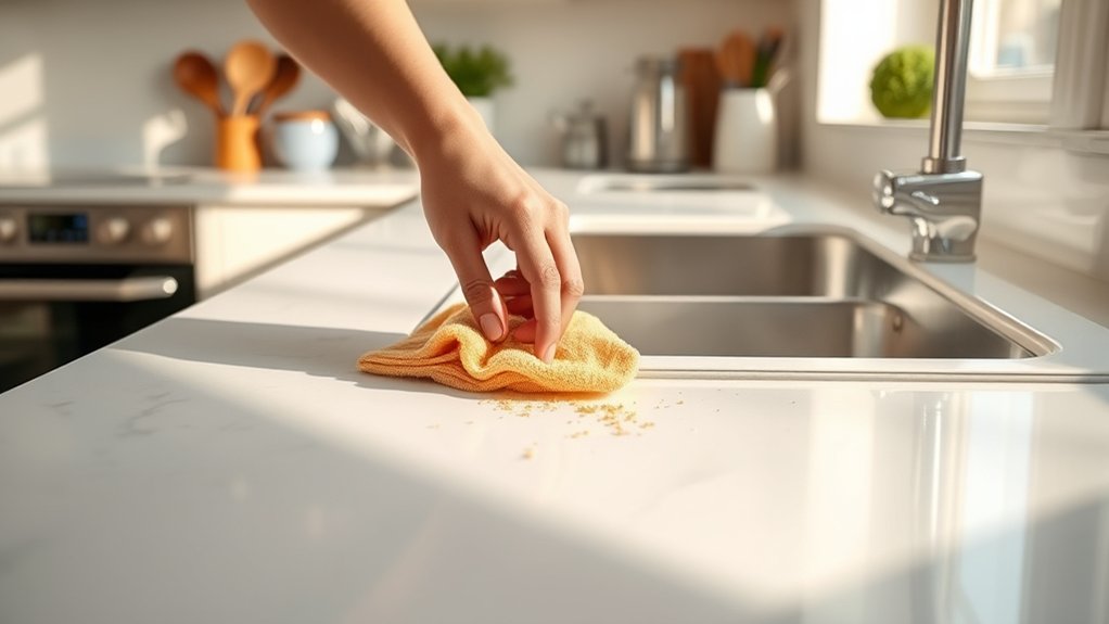eliminate crumbs and residue