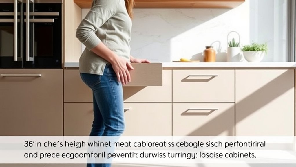 ergonomic safe organized kitchen