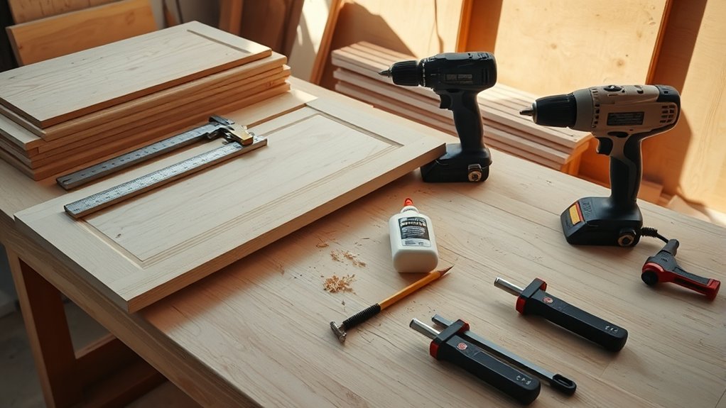 gather quality tools and materials