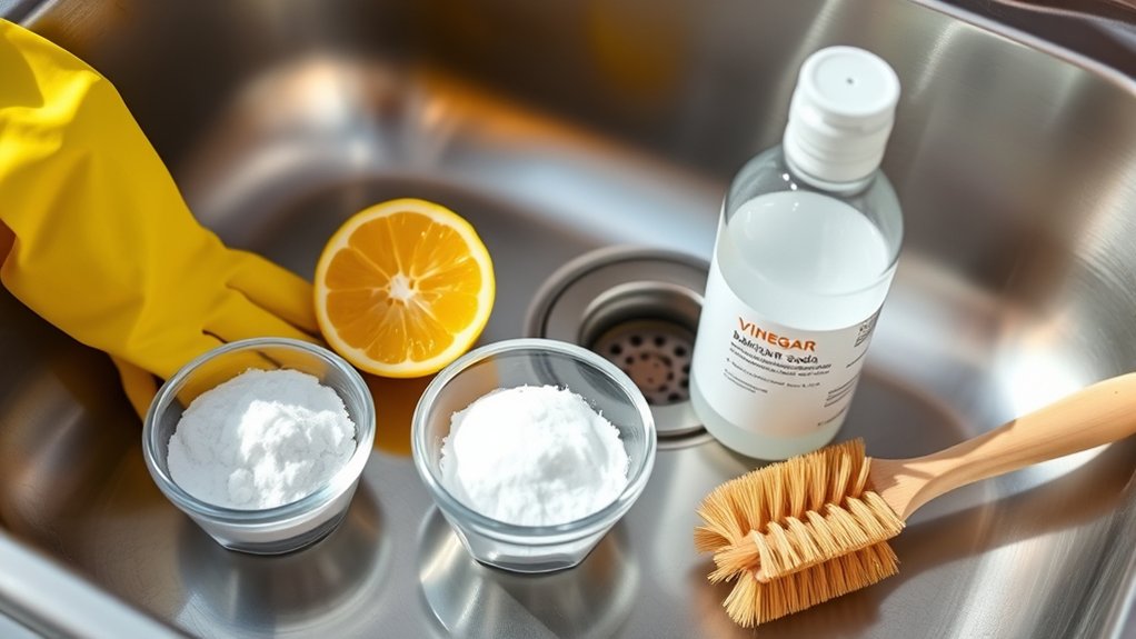 gather supplies for cleaning