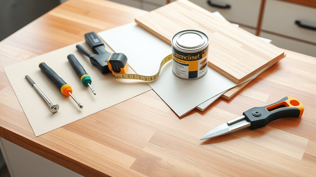 gather tools and materials