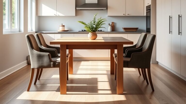 ideal kitchen table height