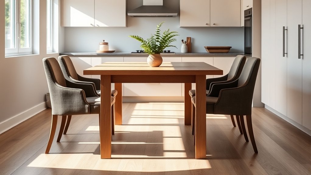 ideal kitchen table height