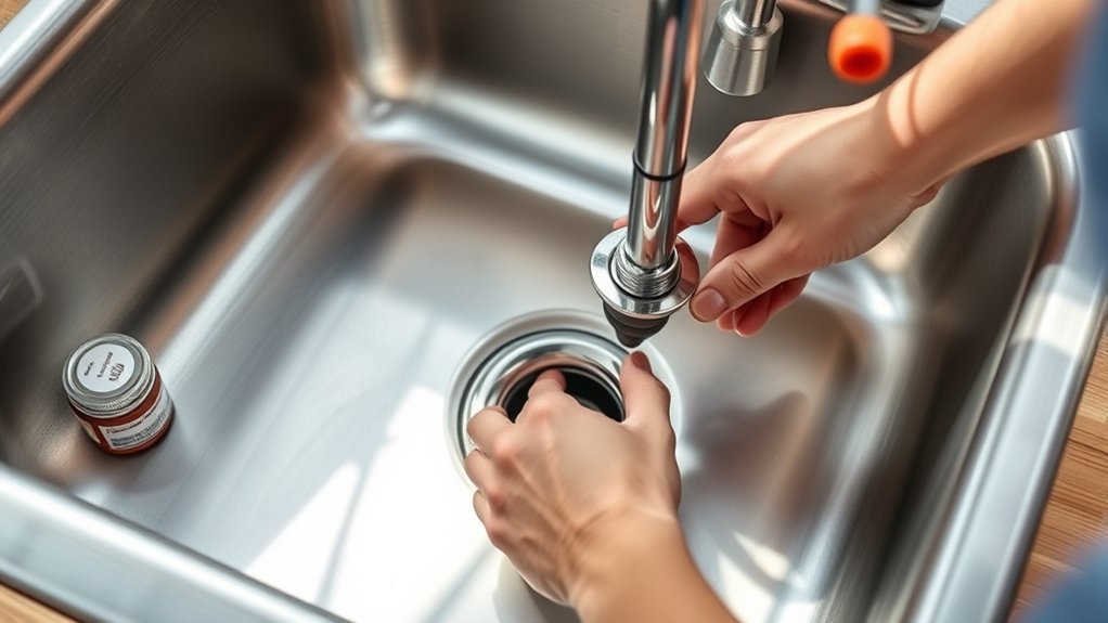 install sink drain step by step