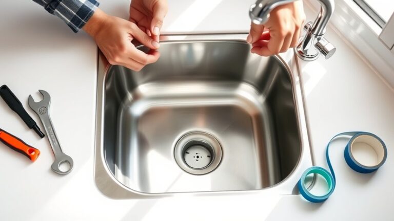 installing a kitchen sink