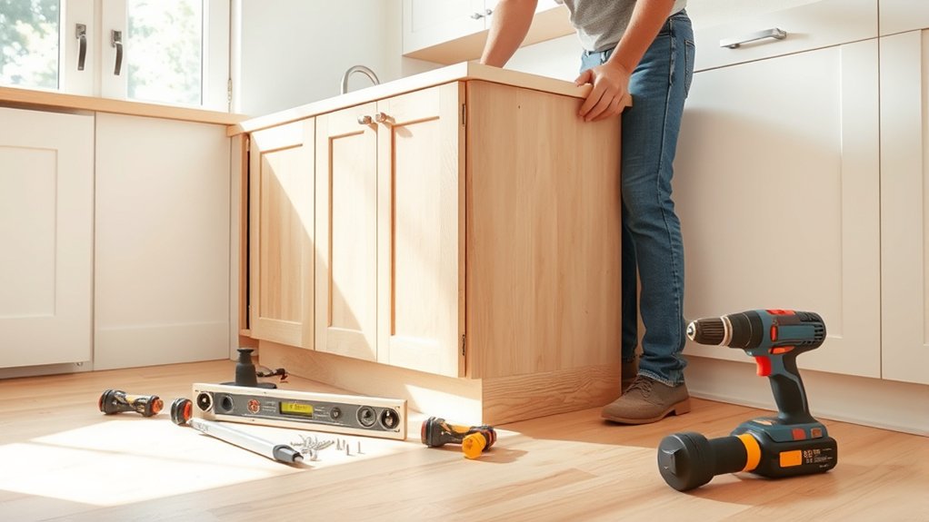 installing kitchen cabinets efficiently