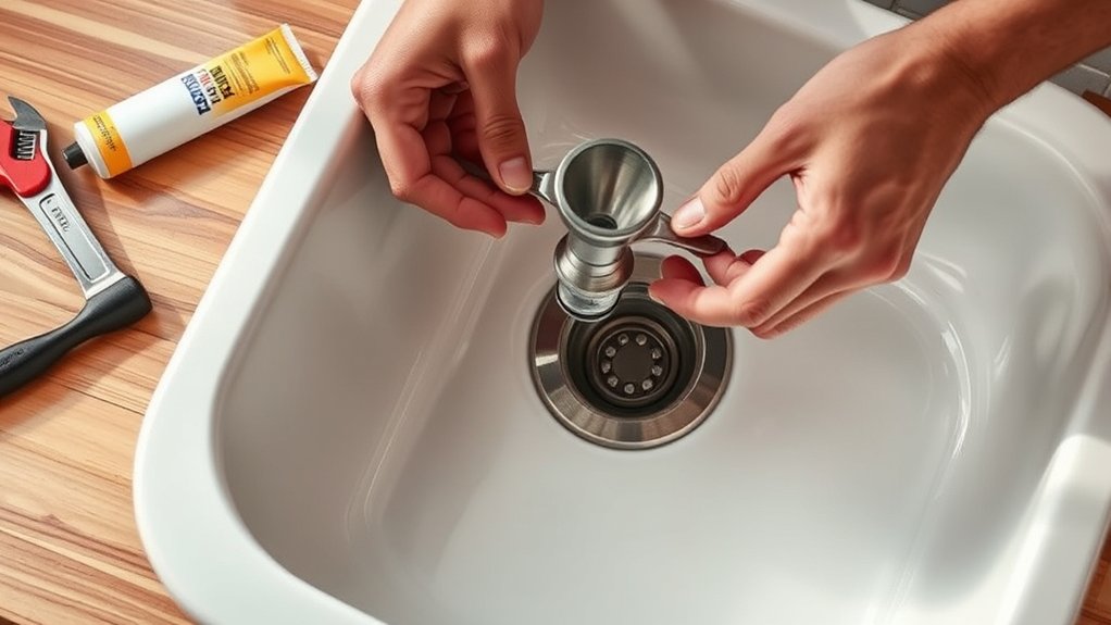 installing kitchen sink drain
