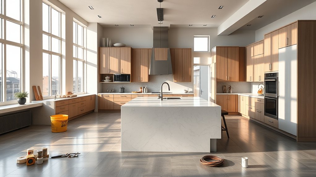 kitchen size and layout costs