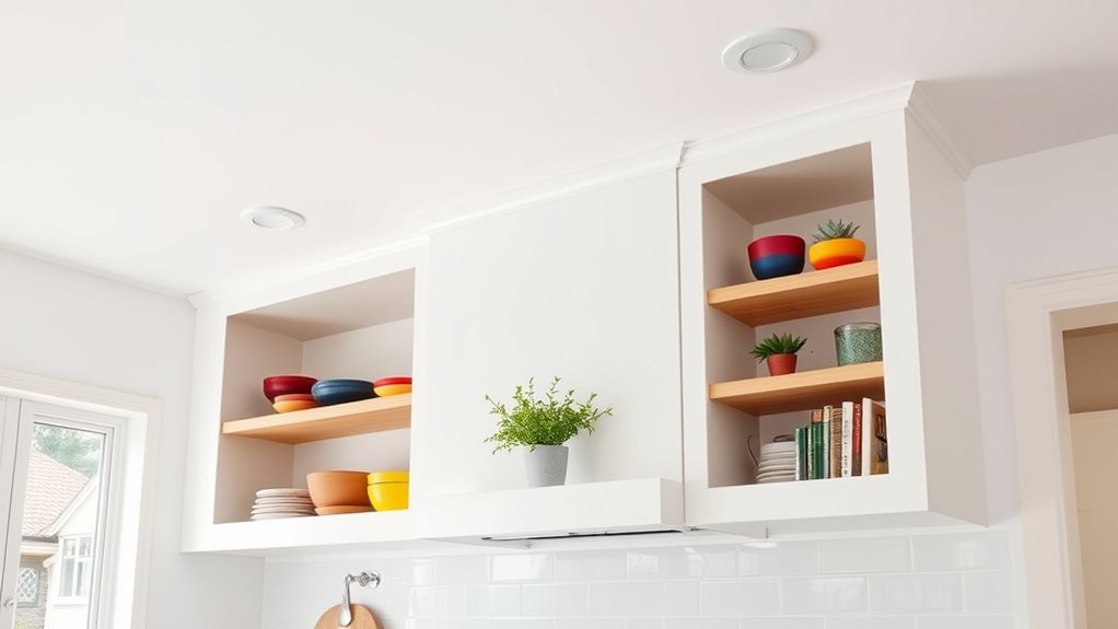 kitchen soffit storage ideas