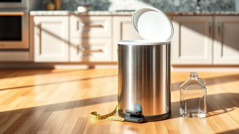 kitchen trash can capacity
