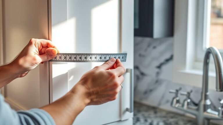 measuring kitchen cabinet doors
