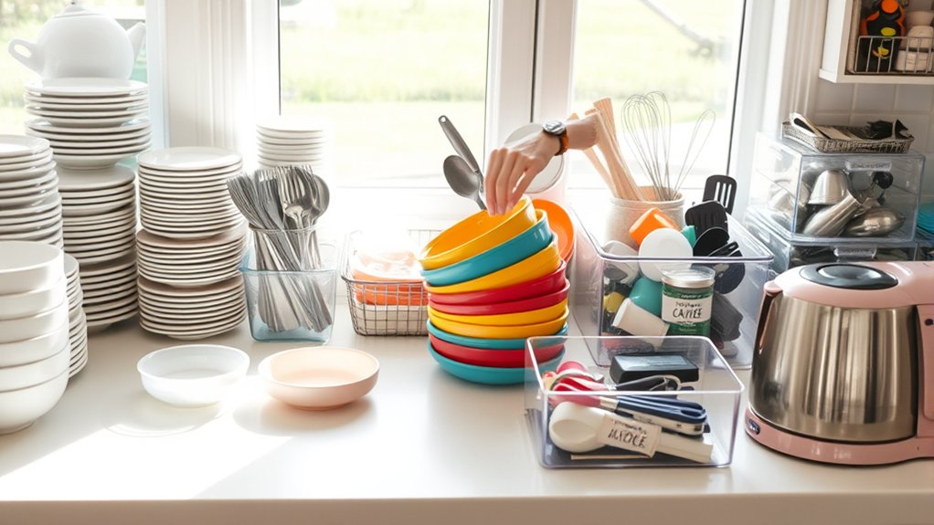 organize declutter pack efficiently