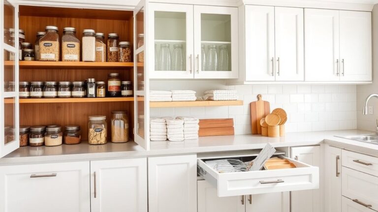 organize kitchen cabinet tips