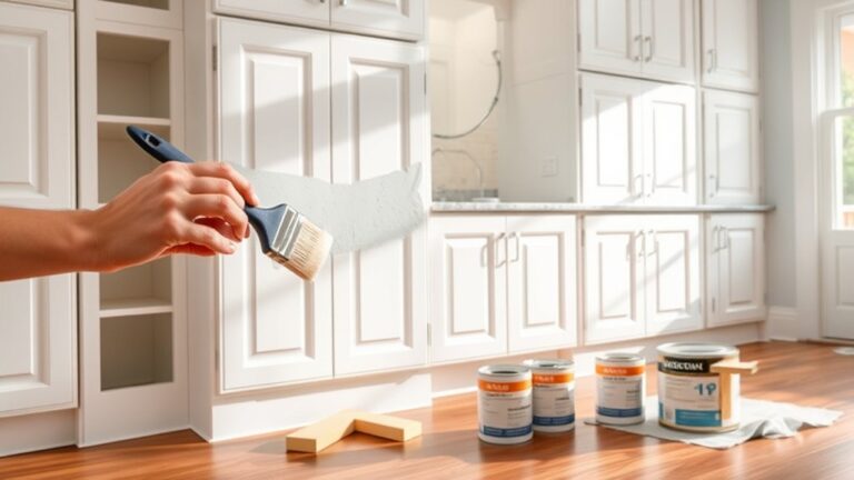 painting kitchen cabinets process
